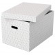 Cutie depozitare cu capac 51 x 35 x 30cm alba recycled fsc 3/set esselte Cutie depozitare cu capac 51 x 35 x 30cm alba recycled fsc 3/set esselte