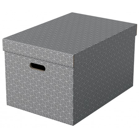 Cutie depozitare cu capac 51 x 35 x 30 cm gri recycled fsc 3/set esselte Cutie depozitare cu capac 51 x 35 x 30 cm gri recycled fsc 3/set esselte