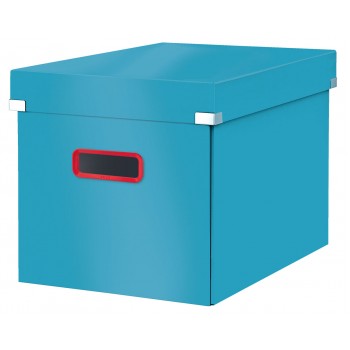 Cutie depozitare cu capac si maner pliabila 32 x 35 x 36 cm albastru celest cosy leitz