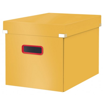 Cutie depozitare cu capac si maner pliabila 32 x 35 x 36 cm galben chihlimbar cosy leitz Cutie depozitare cu capac si maner pliabila 32 x 35 x 36 cm galben chihlimbar cosy leitz