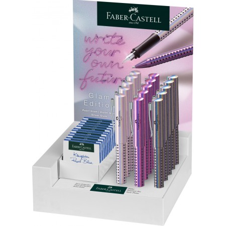 Display 15 buc stilou grip 2011 glam (6*f+9*m) faber-castell Display 15 buc stilou grip 2011 glam (6*f+9*m) faber-castell