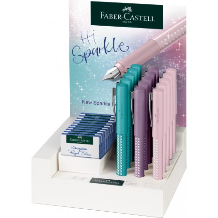 Display 15 buc stilou sparkle 9f+6m faber-castell Display 15 buc stilou sparkle 9f+6m faber-castell