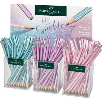 Display 3*48 buc creion grafit sparkle spring 2023 faber-castell