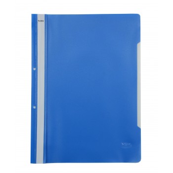 Dosar plastic cu sina si gauri albastru noki