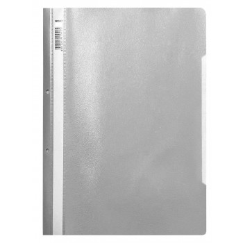 Dosar plastic cu sina si gauri gri inchis noki