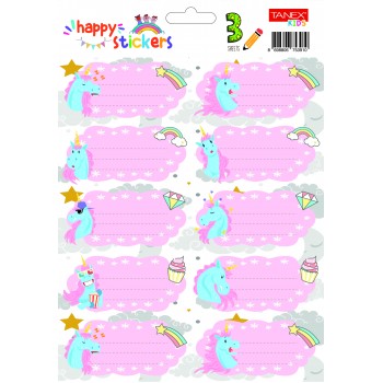 Etichete scolare 30/set unicorni tls-727 tanex Etichete scolare 30/set unicorni tls-727 tanex