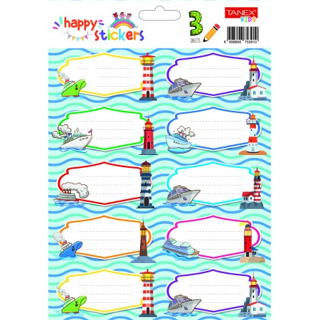 Etichete scolare 30/set vapoare tls-764 tanex