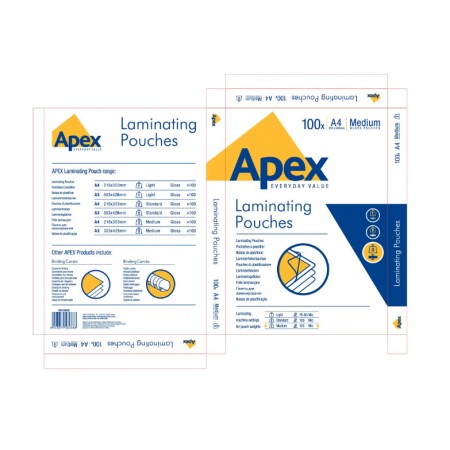 Folie a4 125 microni 100/top apex
