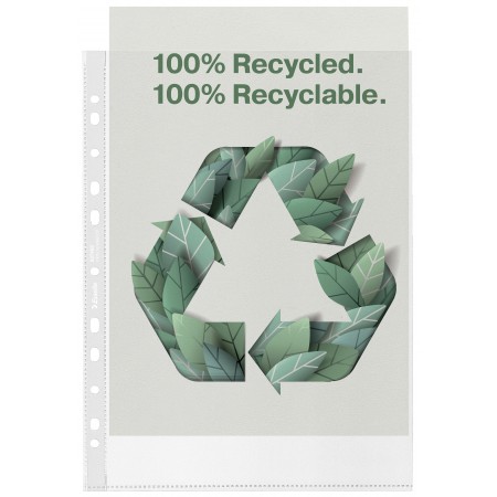 Folie protectie a4 70 microni 100/set recycled esselte