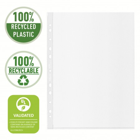 Folie protectie a4 70 microni 100/set recycled esselte