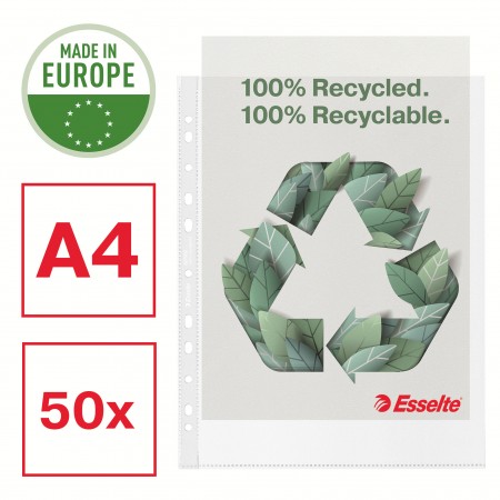 Folie protectie a4 maxi 70 microni 50/cutie recycled esselte Folie protectie a4 maxi 70 microni 50/cutie recycled esselte