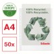 Folie protectie a4 maxi 70 microni 50/cutie recycled esselte Folie protectie a4 maxi 70 microni 50/cutie recycled esselte