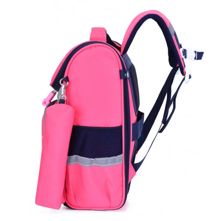 Ghiozdan cl 0 cu penar etui roz chic girl pigna Ghiozdan cl 0 cu penar etui roz chic girl pigna