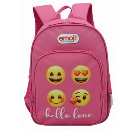 Ghiozdan clasa 0 emoji classic 2 fermoare roz pigna