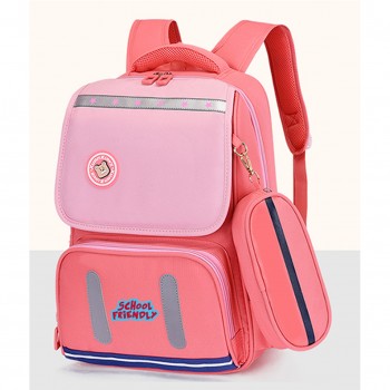 Ghiozdan clasa 0 funtasy roz cu penar 3 fermoare pigna