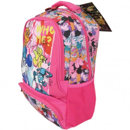 Ghiozdan clasa 0 minnie mouse roz who me 3 fermoare pigna