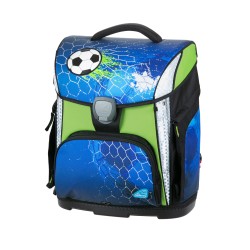 Ghiozdan fotbal 2 albastru + penar, etui, sac sport schneiders