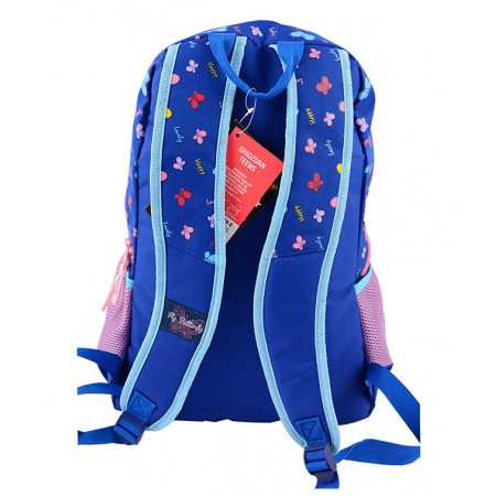 Ghiozdan gimnaziu fly butterfly albastru multicolor pigna