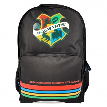 Ghiozdan gimnaziu harry potter negru dungi pigna