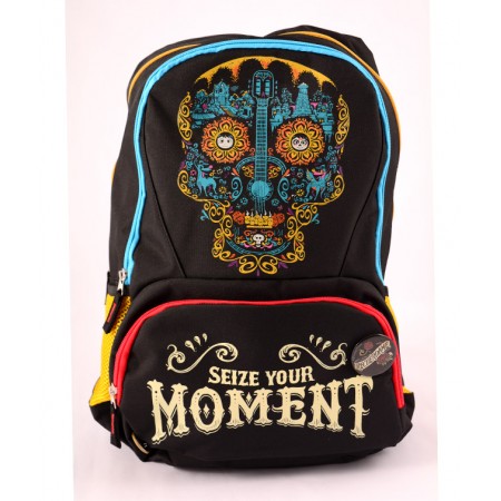 Ghiozdan gimnaziu skull coco negru pigna