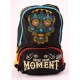 Ghiozdan gimnaziu skull coco negru pigna