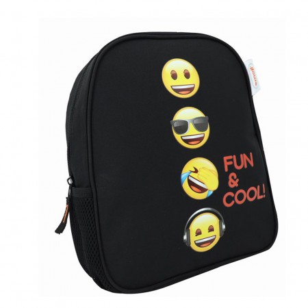 Ghiozdan gradinita emoji classic negru pigna