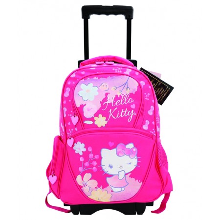Ghiozdan troller cl 1/4 hello kitty roz pigna Ghiozdan troller cl 1/4 hello kitty roz pigna