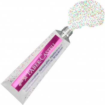 Glitter rainbow set 2x12 ml faber-castell