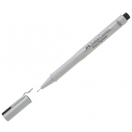 Liner 0.05mm negru eco pigment faber-castell