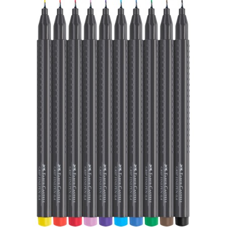 Liner 0.4mm set 10 grip faber-castell