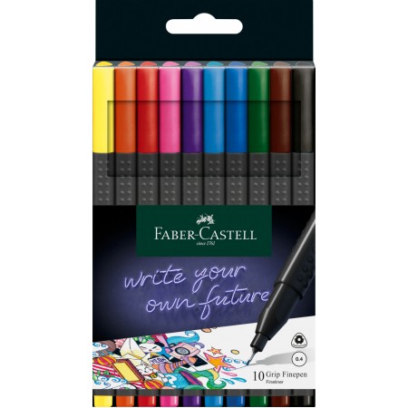 Liner 0.4mm set 10 grip faber-castell