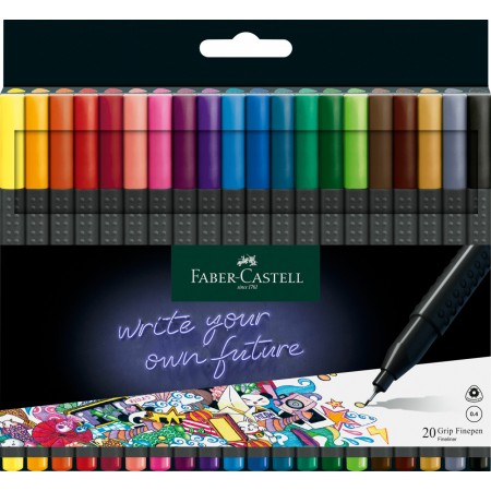 Liner 0.4mm set 20 grip faber-castell