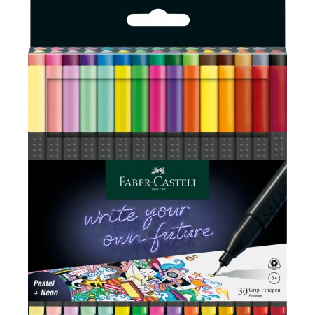 Liner 0.4mm set 30 grip faber-castell