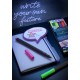 Liner 0.4mm set 5 buc neon grip faber-castell