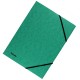 Mapa carton cu elastic lux verde esselte