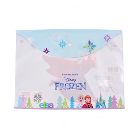 Mapa plastic cu buton a4 frozen pigna