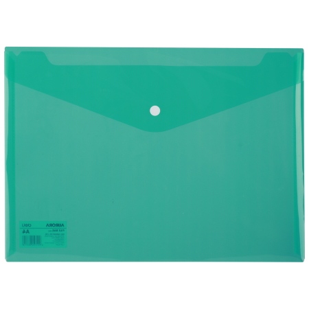 Mapa plastic cu buton a4 verde deli