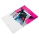 Mapa plastic cu elastic roz metalizat wow leitz Mapa plastic cu elastic roz metalizat wow leitz