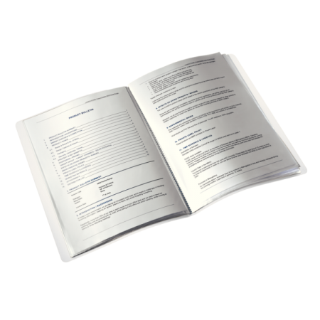 Mapa prezentare 40 folii turcoaz metalizat wow leitz