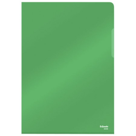 Mapa protectie a4 cristal tip l verde 25/set 150 microni esselte Mapa protectie a4 cristal tip l verde 25/set 150 microni esselte