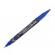 Marker cd 2 capete 0.5/1mm albastru deli