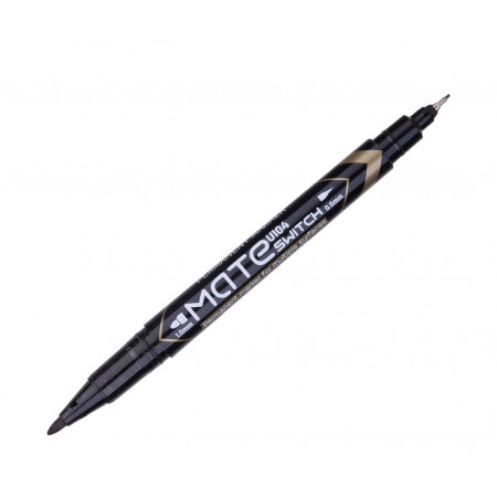 Marker cd 2 capete 0.5/1mm negru deli