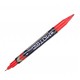 Marker cd 2 capete 0.5/1mm rosu deli