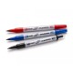 Marker cd 2 capete albastru twin pilot