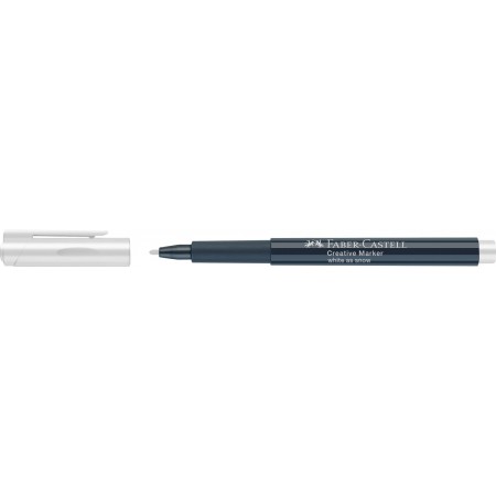 Marker creativ alb faber-castell