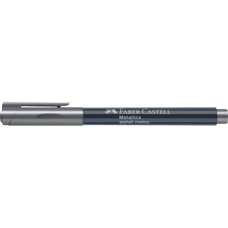 Marker metallics gri asfalt faber-castell