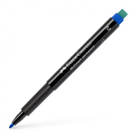 Marker permanent albastru m multimark faber-castell Marker permanent albastru m multimark faber-castell