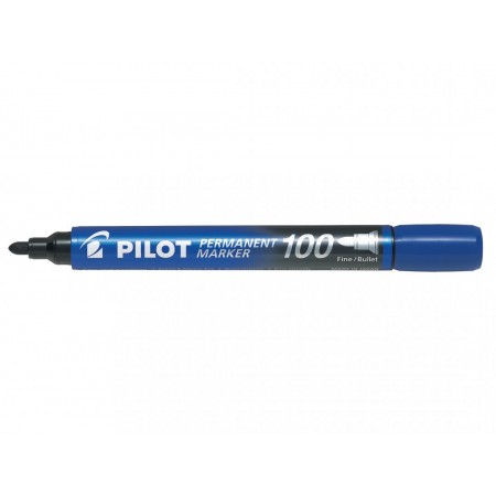 Marker permanent albastru varf rotund 3mm 100 pilot Marker permanent albastru varf rotund 3mm 100 pilot