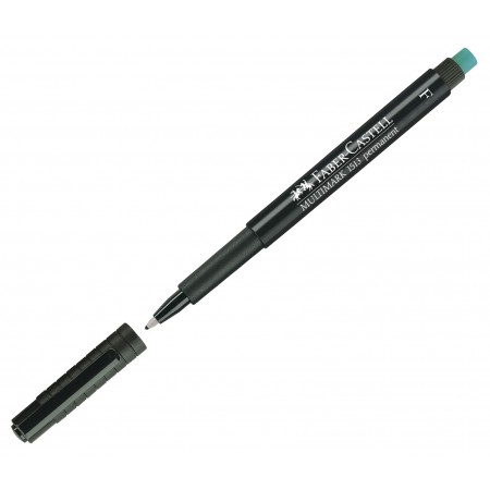 Marker permanent negru f multimark faber-castell