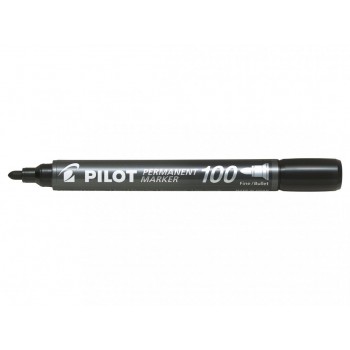 Marker permanent negru varf rotund 3mm 100 pilot